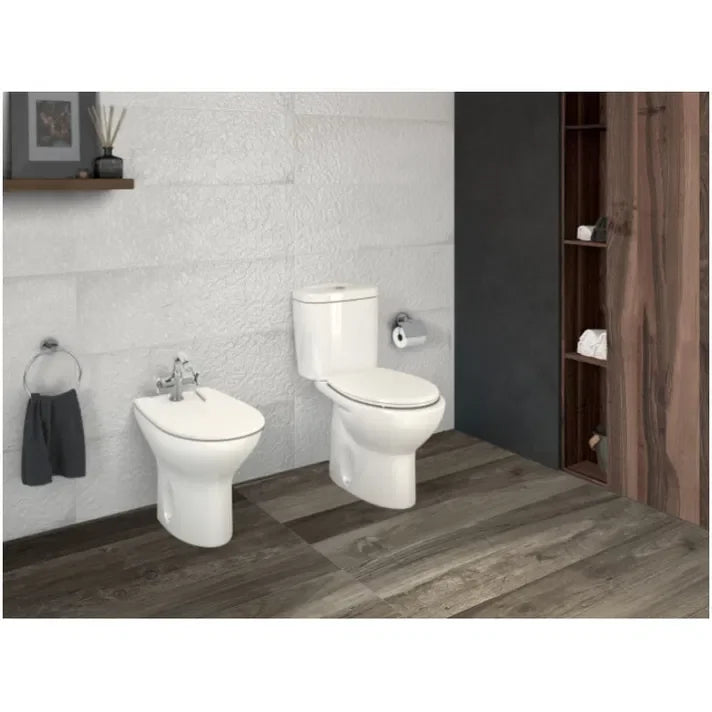 ROCA VICTORIA A355394000 Bidet con un agujero para grifería de 35,5 cm fabricado en porcelana de color blanco - MerkiMarket