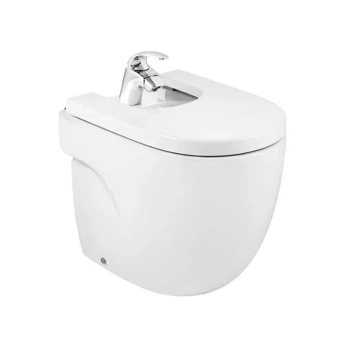 ROCA MERIDIAN A357247000 Bidet de forma compacta de 36 cm fabricado en porcelana de color blanco - MerkiMarket