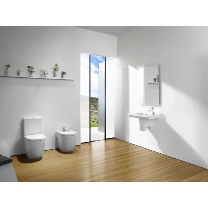 ROCA MERIDIAN A357247000 Bidet de forma compacta de 36 cm fabricado en porcelana de color blanco - MerkiMarket