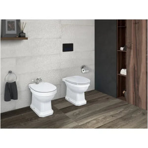 ROCA CARMEN A3570A4000 Bidet de suelo con juego de fijación de 37 cm fabricado en porcelana - MerkiMarket