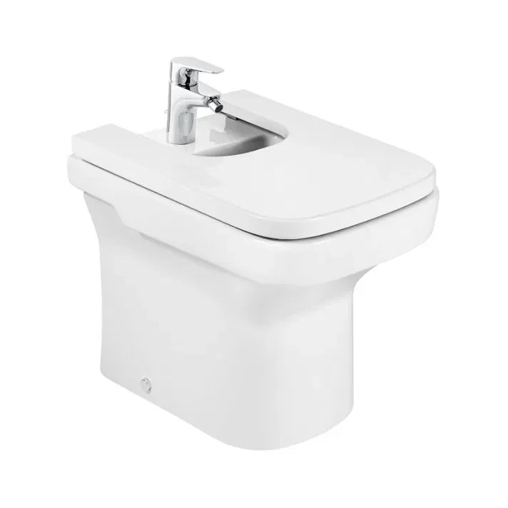 ROCA DAMA A357787000 Bidet de un agujero para grifería de 36 cm fabricado en porcelana de color blanco - MerkiMarket