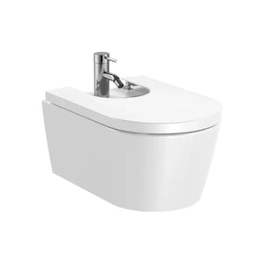ROCA INSPIRA A357525000 Bidet para instalación suspendida de 37 cm fabricado en porcelana de color blanco Round - MerkiMarket