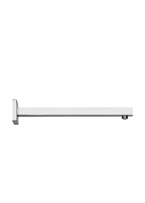 Brazo de ducha para pared de formato cuadrado fabricado en latón con acabado cromado TRES 0