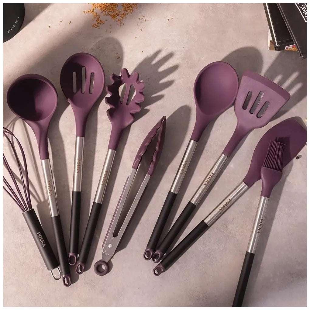 cecotec_01183_set_de_utensilios_de_cocina_morados_de_silicona_con_mango_de_acero__9_piezas_2