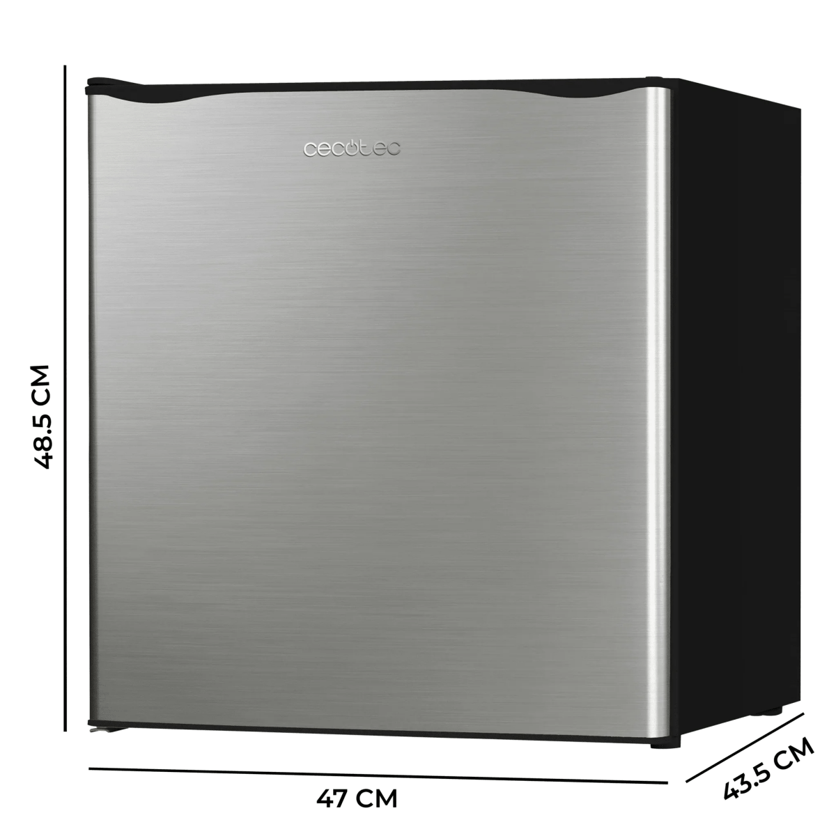 Mini Fridge GrandCooler 20000 SilentCompress 46L Freezer Reversible Door Energy Class E Cecotec