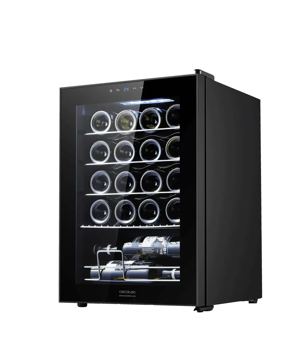 cecotec_00122_vinoteca_bolero_grandsommelier_2050:_20_botellas__compresor_silencioso_y_táctil_0