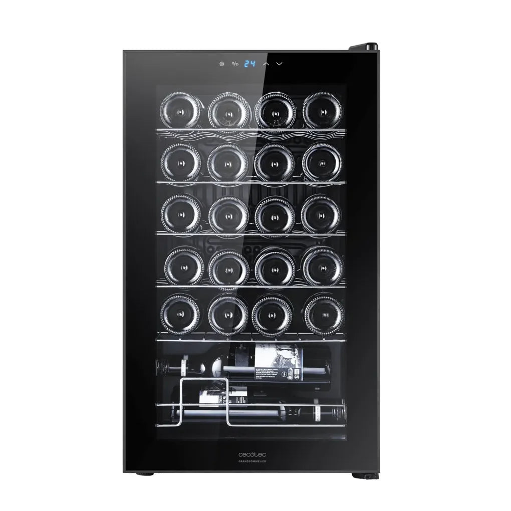cecotec_00124_vinoteca_bolero_grandsommelier_2450_black:_elegancia_y_rendimiento_para_24_botellas_1