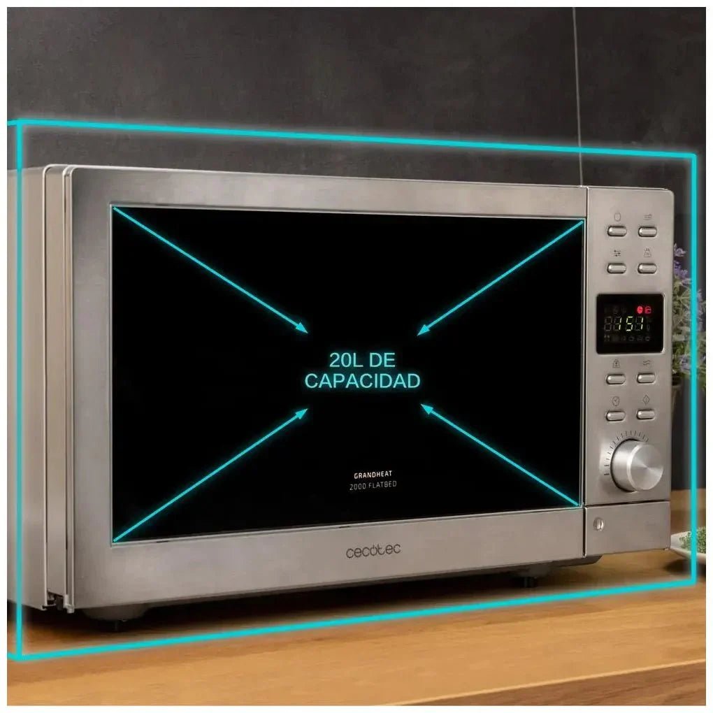 cecotec_01398_microondas_sin_plato_20l__700w__8_funciones__diseño_acero_moderno_4