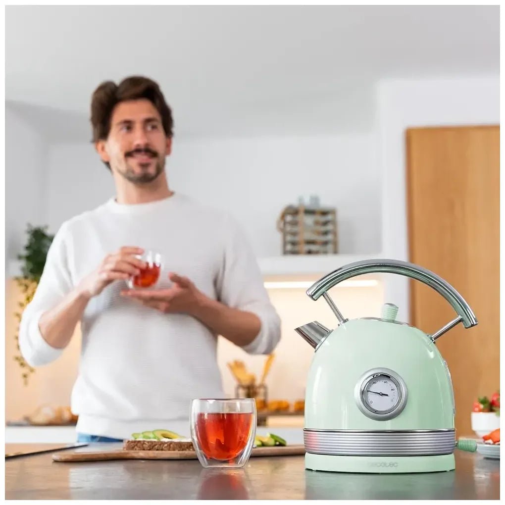 cecotec_01483_hervidor_eléctrico_vintage_1.8l__2200w__verde_con_medidor_de_temperatura_4
