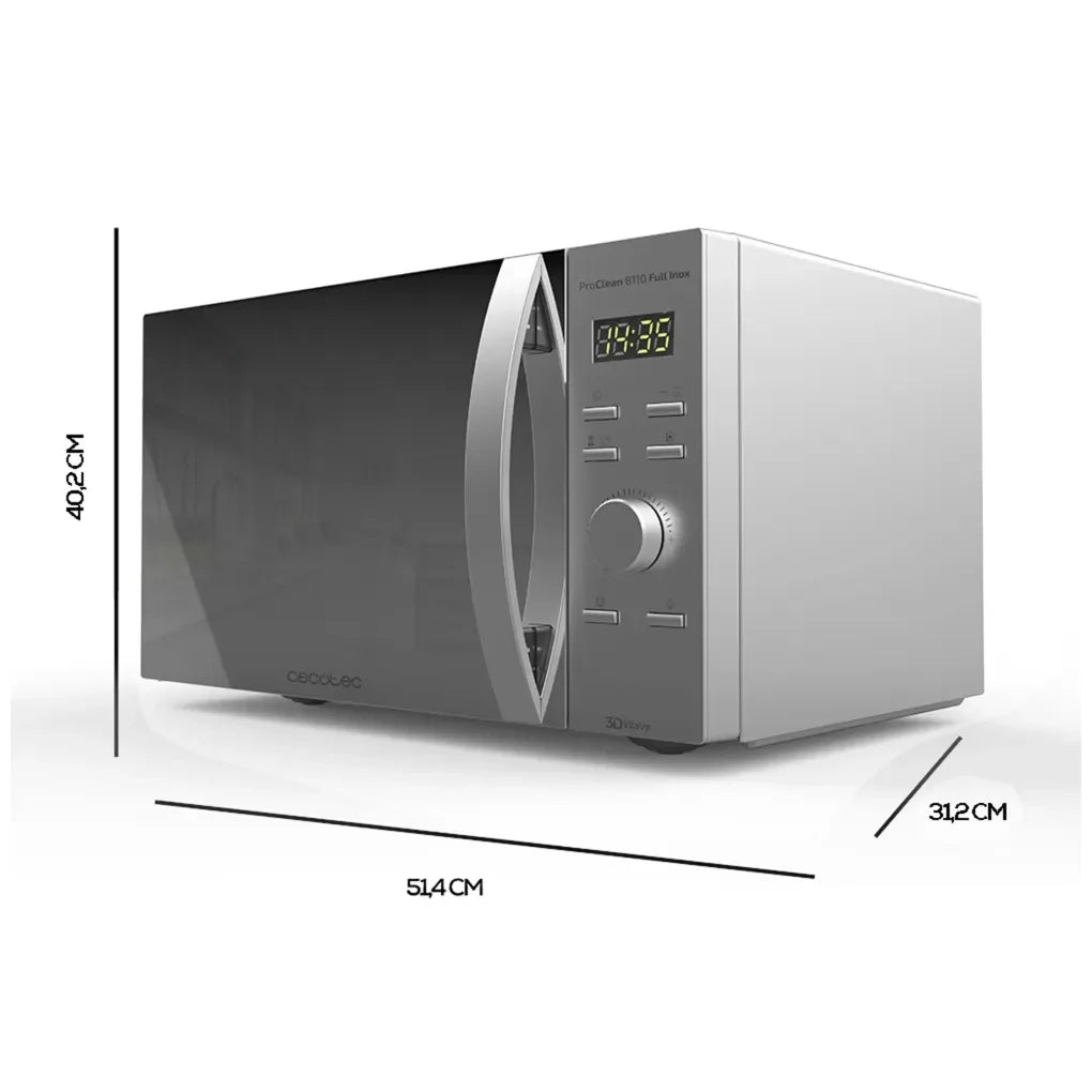 cecotec_01542_microondas_28l_con_grill_1000w__efecto_espejo_y_tecnología_3dwave_2