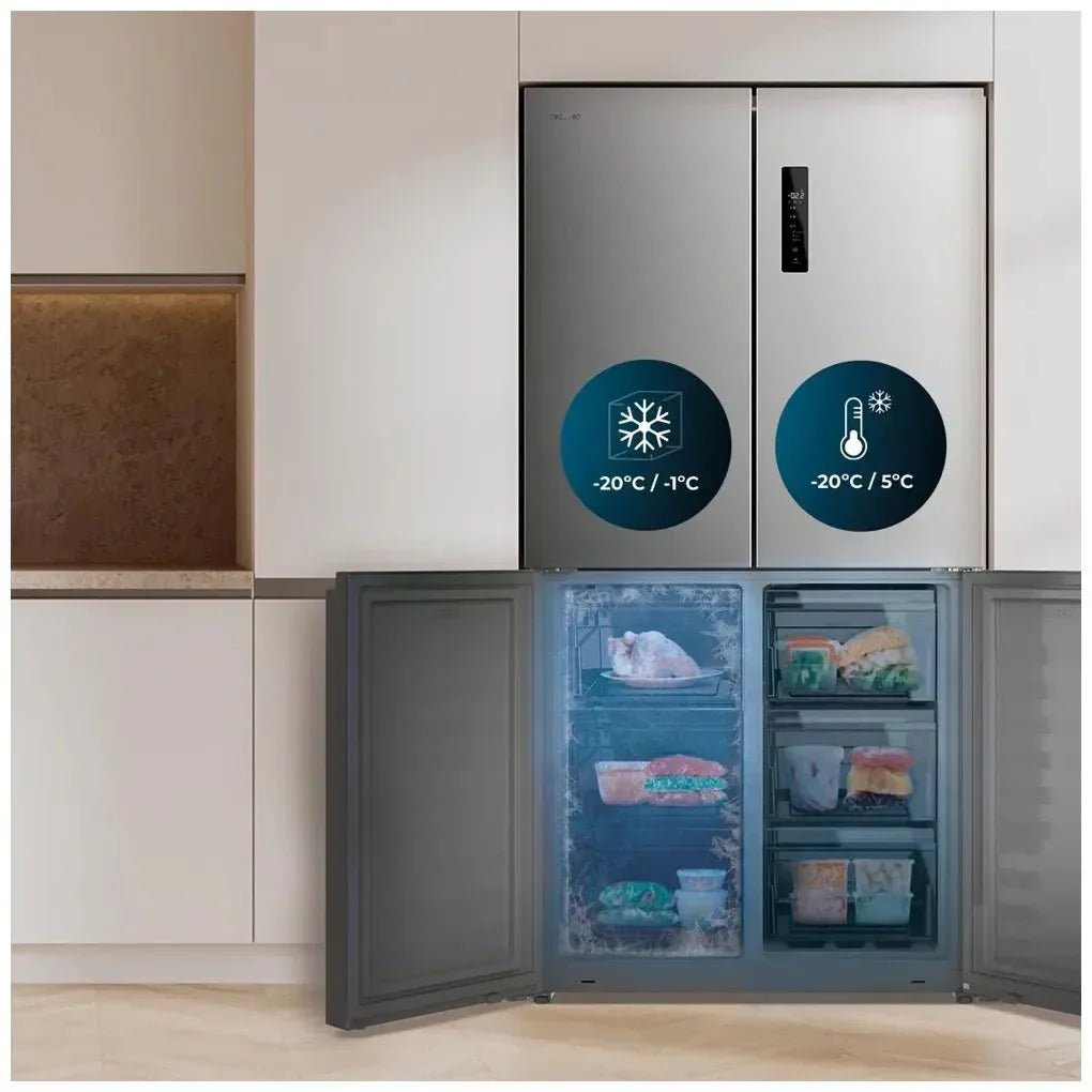 cecotec_01936_frigorífico_4_puertas_inoxidable_601l_nofrost_con_motor_inverter_y_función_eco_11