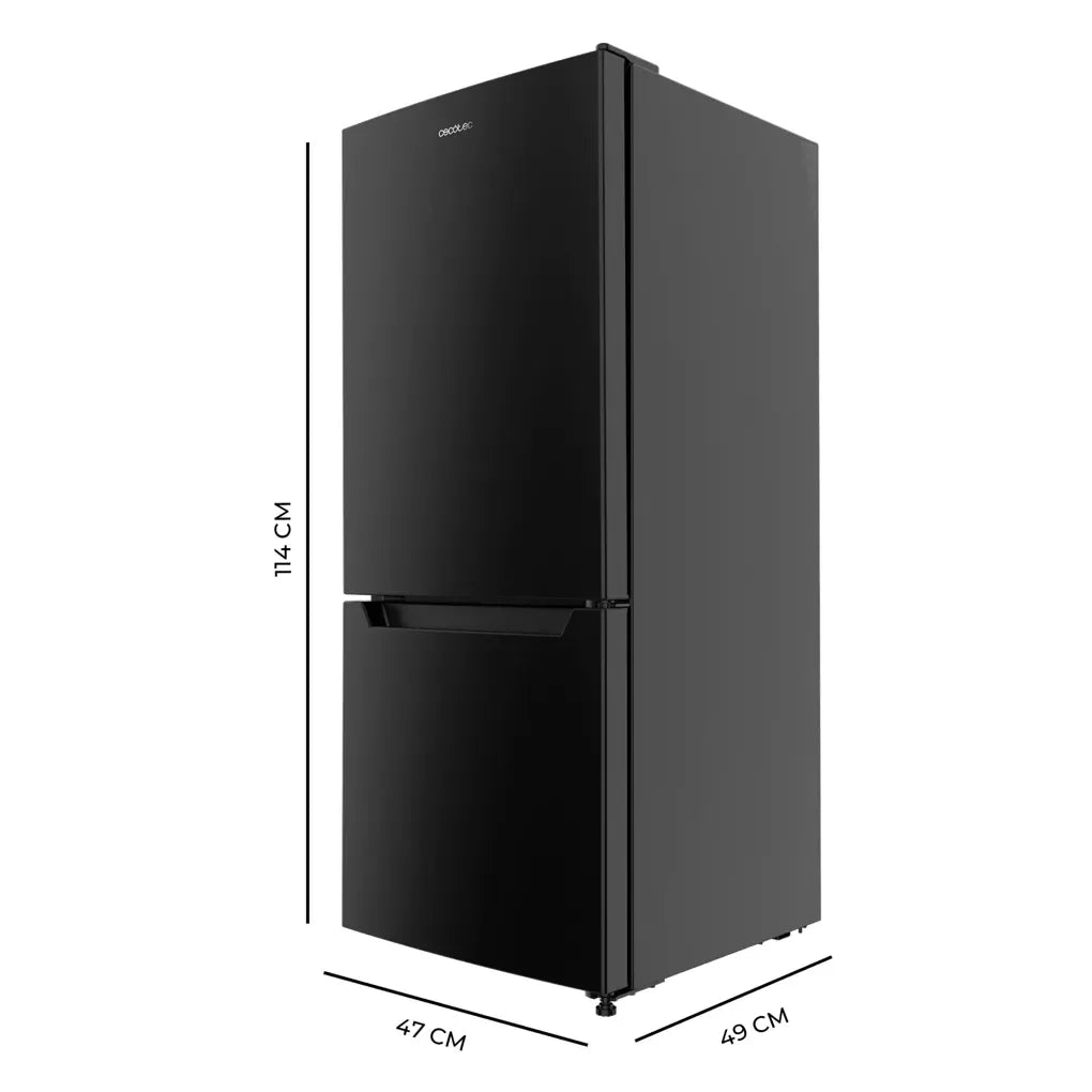 cecotec_02073_frigorífico_combi_negro_205l_con_fast_freezing_y_puerta_reversible_1