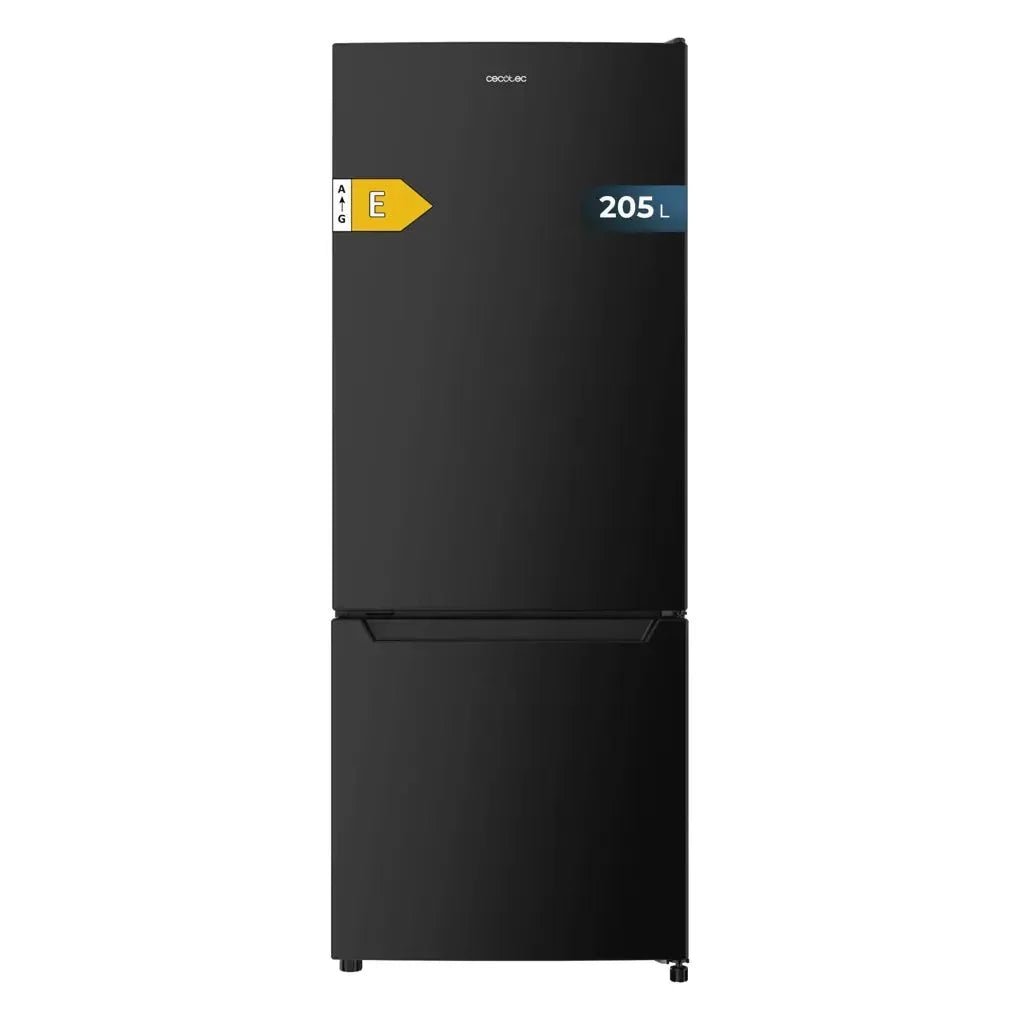 cecotec_02075_frigorífico_combi_negro_205l_con_fast_cooling_y_clase_energética_e_4