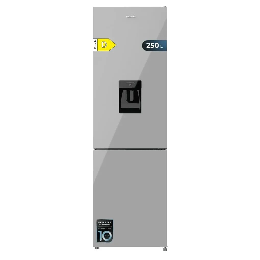 cecotec_02078_frigorífico_combi_250l_gris_con_inverter__no_frost_y_dispensador_de_agua_5