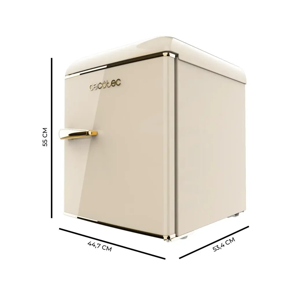 cecotec_02129_mini_frigorífico_retro_beige_45l_con_icebox_y_tirador_gold_rose__clase_e_2