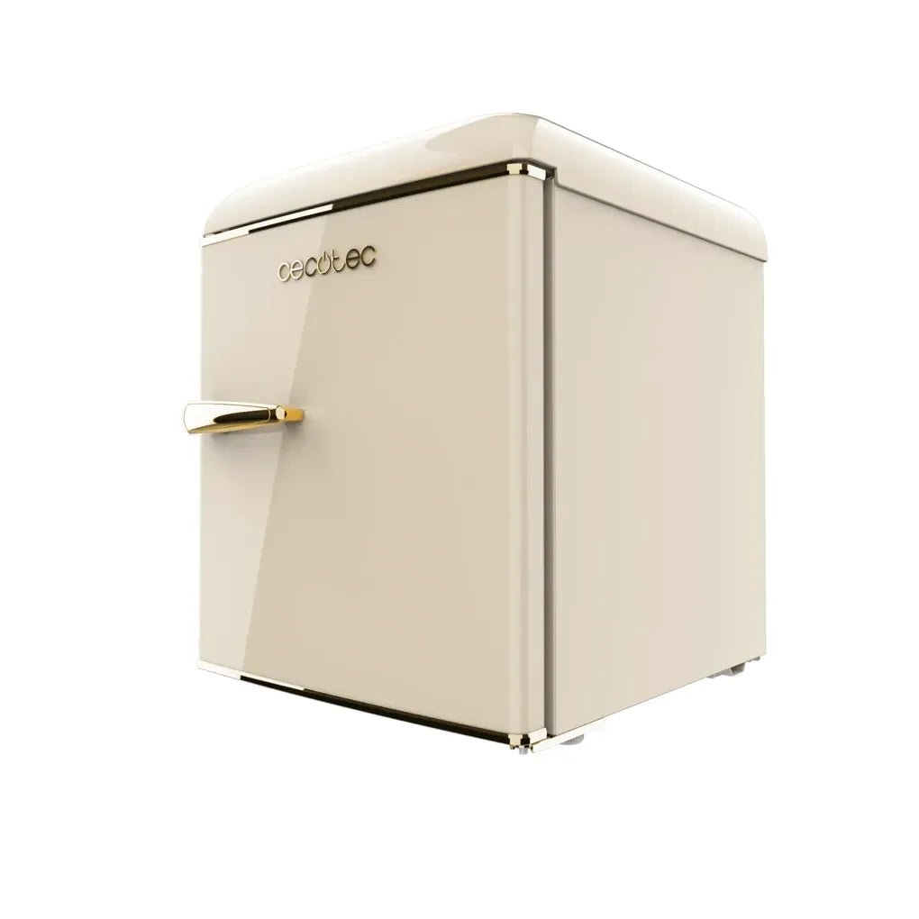 cecotec_02129_mini_frigorífico_retro_beige_45l_con_icebox_y_tirador_gold_rose__clase_e_3
