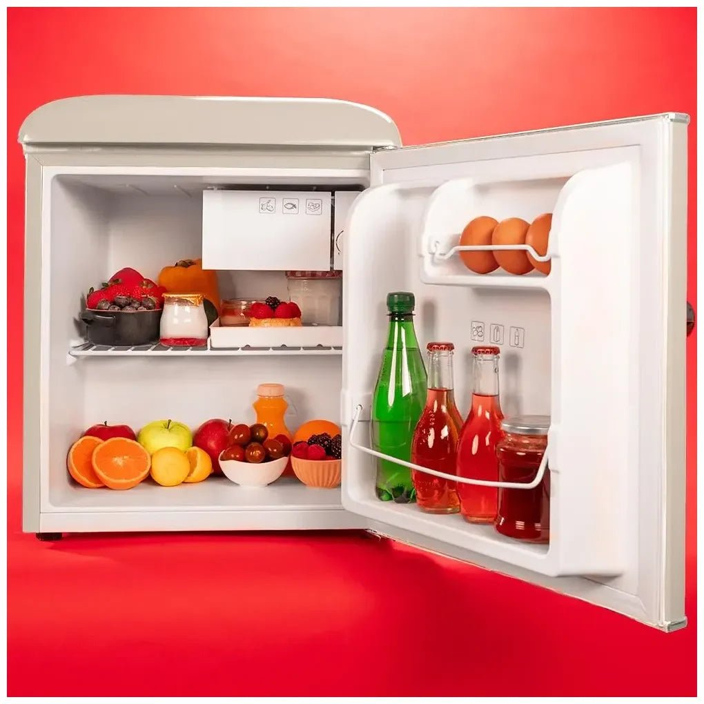 cecotec_02129_mini_frigorífico_retro_beige_45l_con_icebox_y_tirador_gold_rose__clase_e_5