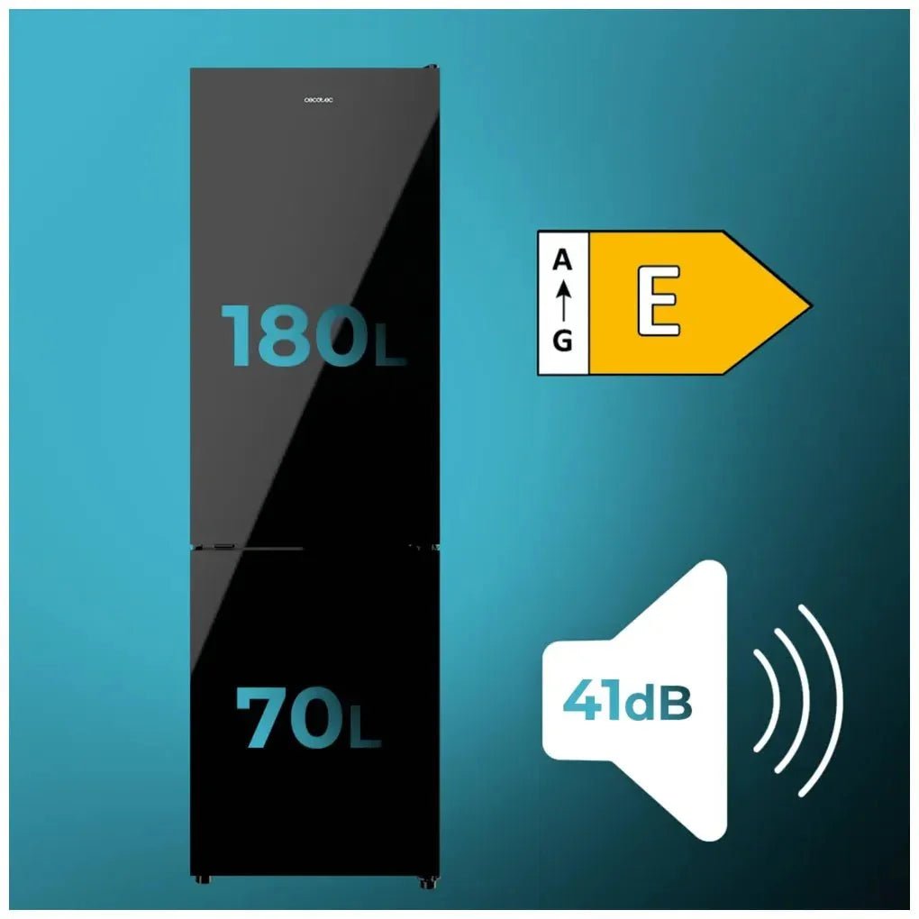 cecotec_02140_frigorífico_combi_negro_250l_no_frost__clase_e__multi_airflow_y_fast_cooling_3