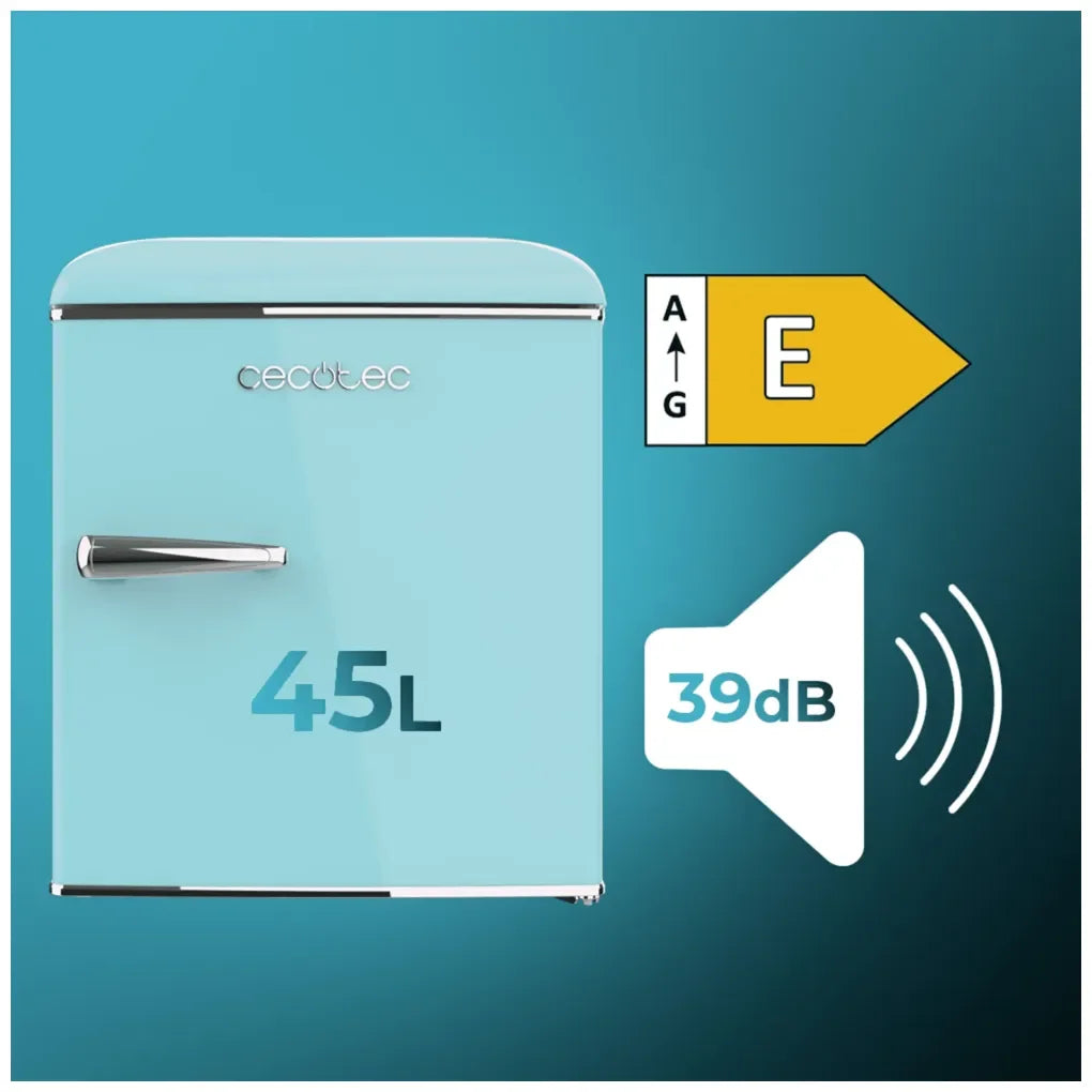 cecotec_02263_mini_frigorífico_retro_azul_45l_con_icebox_y_eficiencia_energética_clase_e_2
