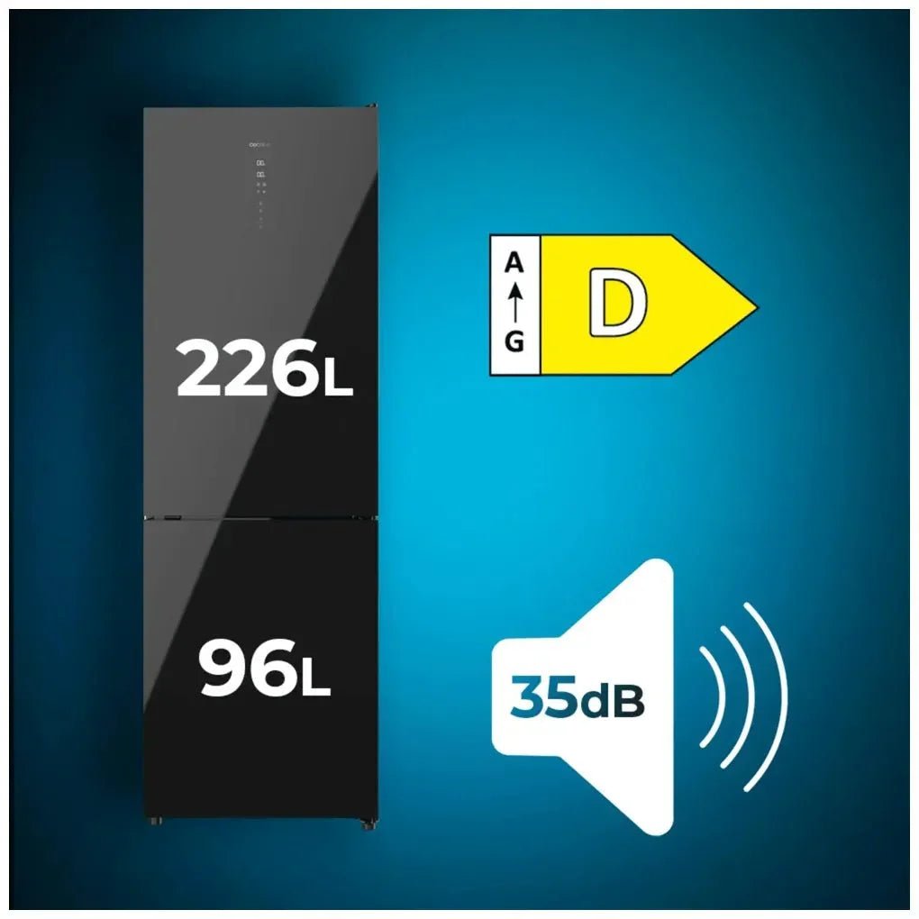 cecotec_02427_frigorífico_combi_negro_322l:_eficiencia_energética_y_diseño_moderno_2