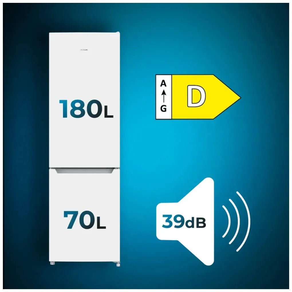 cecotec_02433_frigorífico_combi_250l_blanco_d:_eficiencia_energética_y_tecnología_avanzada_2