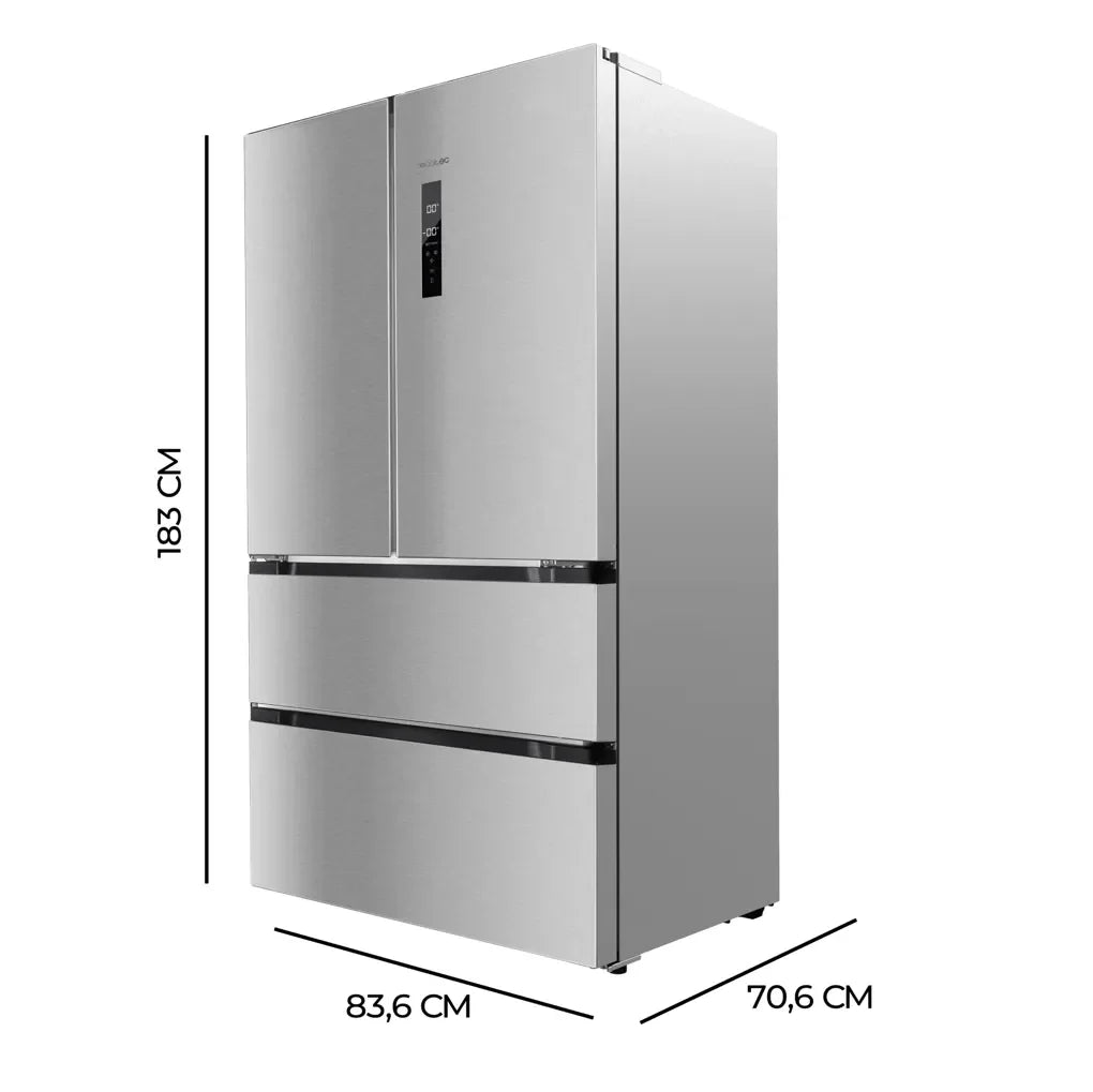 cecotec_02461_frigorífico_4_puertas_inox_con_gran_capacidad_y_eficiencia_energética_2