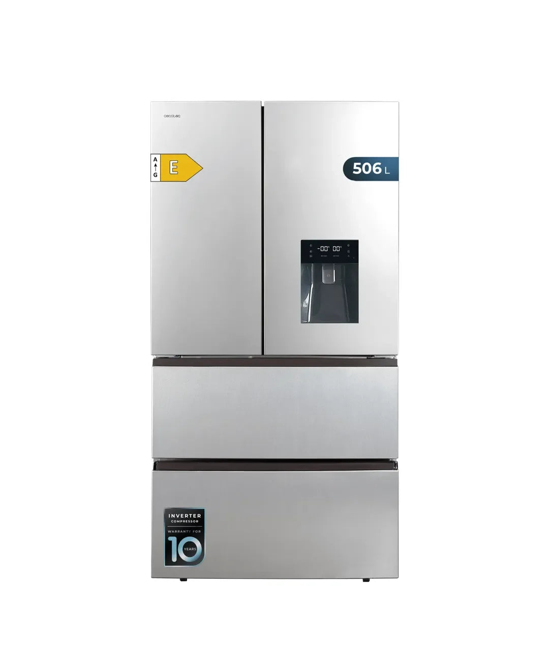 cecotec_02463_frigorífico_4_puertas_inox_con_gran_capacidad_y_tecnología_avanzada_0