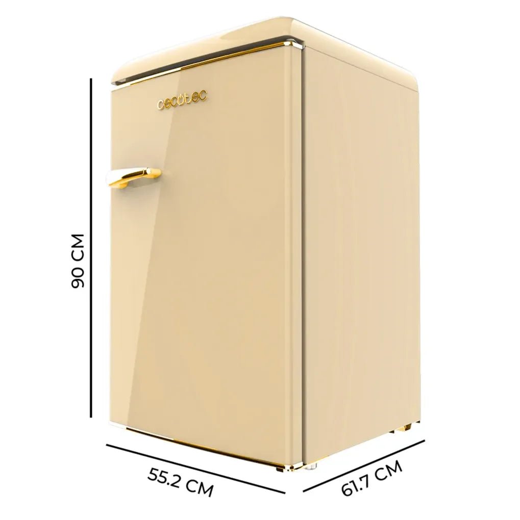 cecotec_02747_mini_frigorífico_retro_110l_beige_con_icebox_y_tirador_gold__clase_e_1