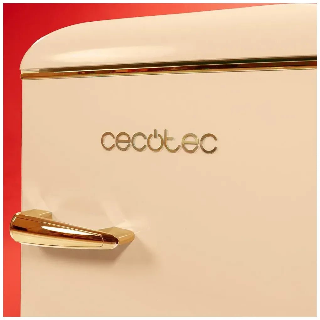 cecotec_02747_mini_frigorífico_retro_110l_beige_con_icebox_y_tirador_gold__clase_e_8
