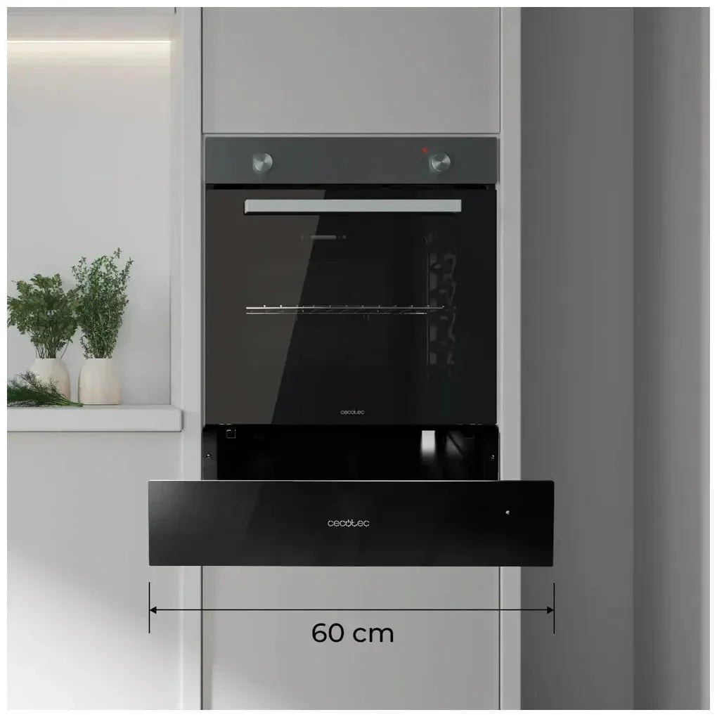 cecotec_02830_calientaplatos_elegante_de_vidrio_negro_con_control_mecánico_y_temperatura_ajustable_4