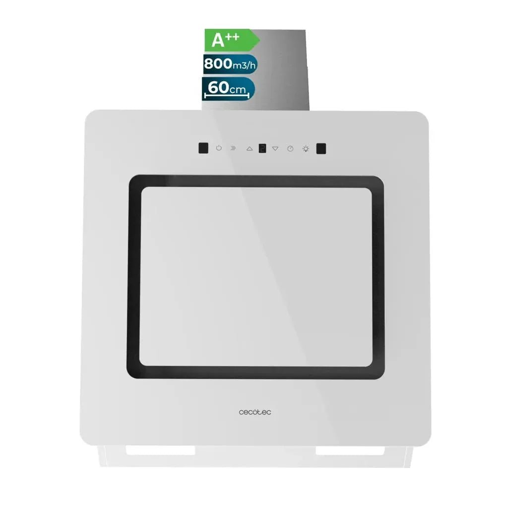 cecotec_02846_campana_extractora_60cm_vidrio_blanco__succión_800m3_h__a++__control_táctil_2