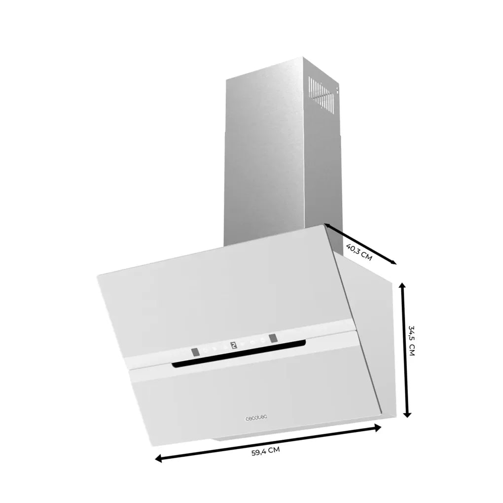 cecotec_02848_campana_extractora_60cm_vidrio_blanco__succión_800m3_h__a++__control_táctil_y_led_1