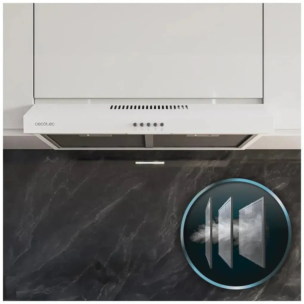 cecotec_02856_campana_extractora_blanca_60cm:_potente_succión_y_diseño_minimalista_8