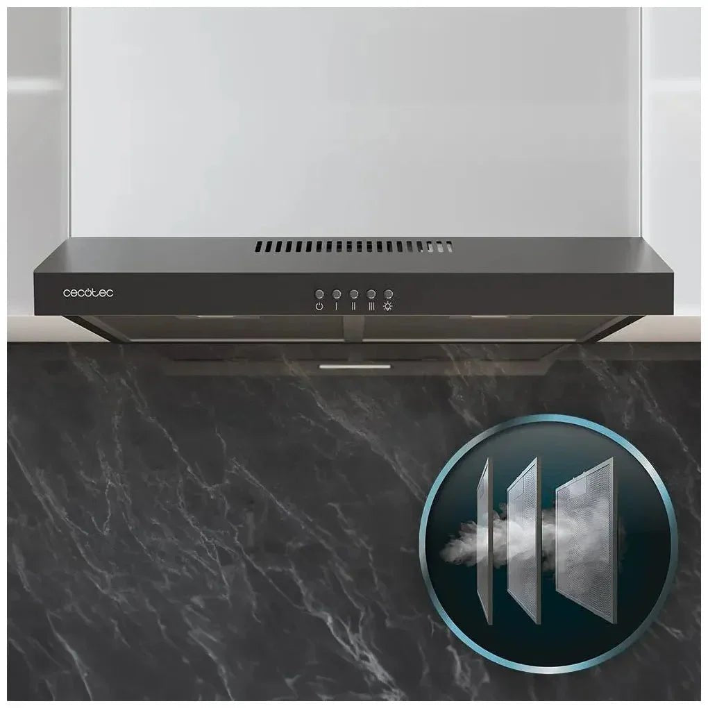 cecotec_02857_campana_extractora_negra_60cm:_diseño_moderno_y_potente_succión_220m3_h_8