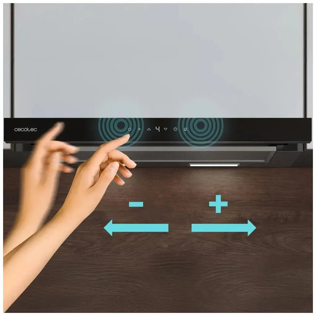 cecotec_02863_campana_extractora_60cm__cristal_negro__550m3_h__a++__control_táctil_y_gestual_9