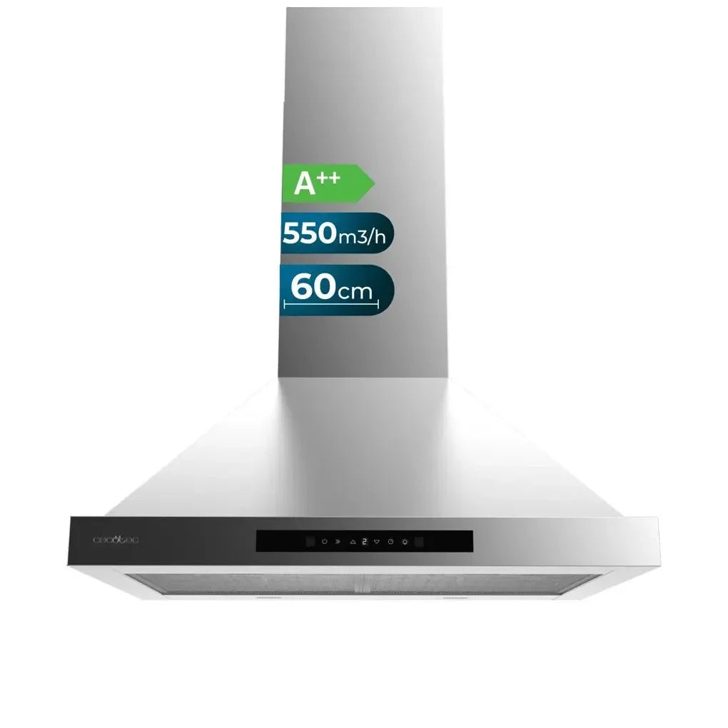 cecotec_02872_campana_extractora_inoxidable_60cm_a++_con_control_táctil_y_succión_550m3_h_1
