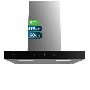 cecotec_02880_campana_extractora_60cm_negra__succión_550m3_h__a++__control_táctil_y_gestual_1