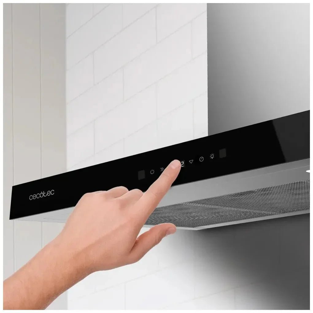 cecotec_02885_campana_extractora_90cm_cristal_negro__succión_550m3_h__a++__control_táctil_y_gestual_10