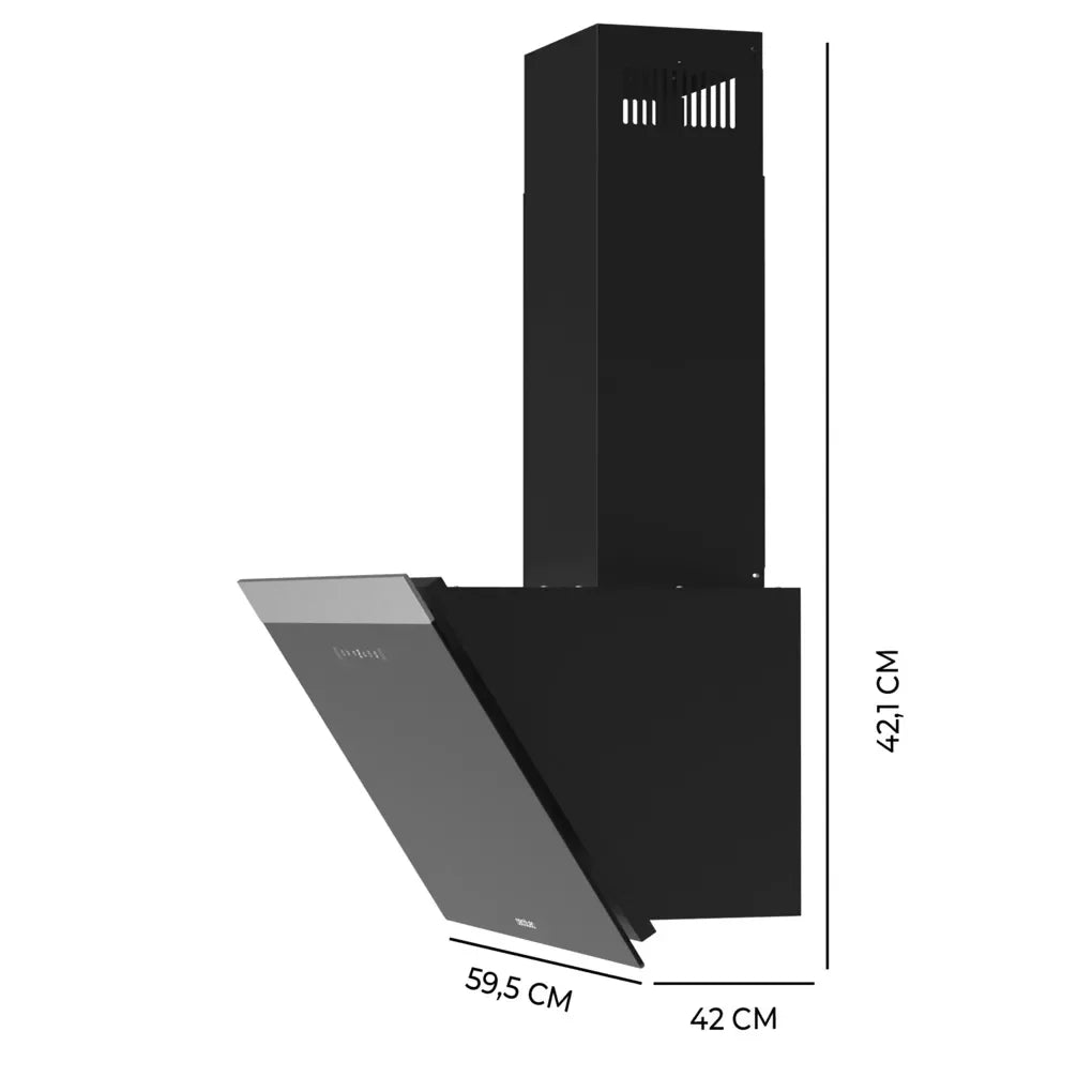 cecotec_02891_campana_extractora_60cm_vidrio_negro__succión_650m3_h__control_táctil_y_led_2