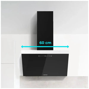 cecotec_02891_campana_extractora_60cm_vidrio_negro__succión_650m3_h__control_táctil_y_led_5