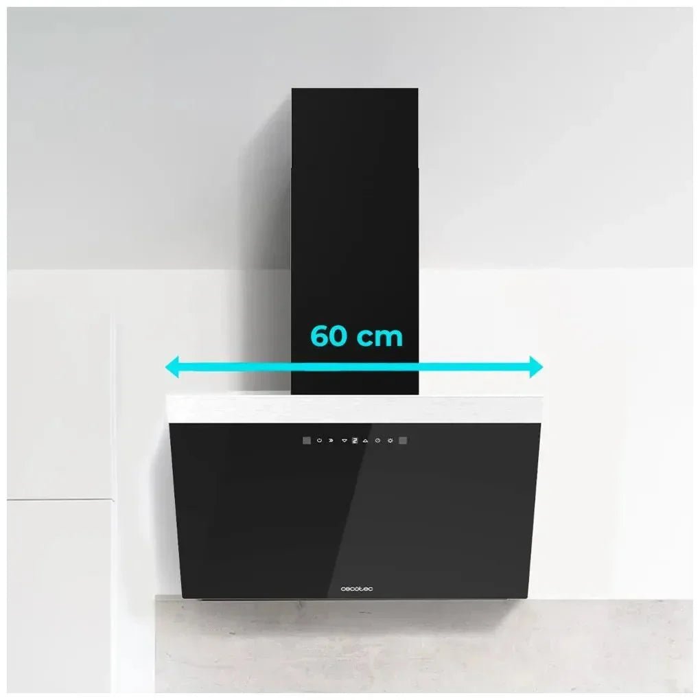 cecotec_02891_campana_extractora_60cm_vidrio_negro__succión_650m3_h__control_táctil_y_led_5
