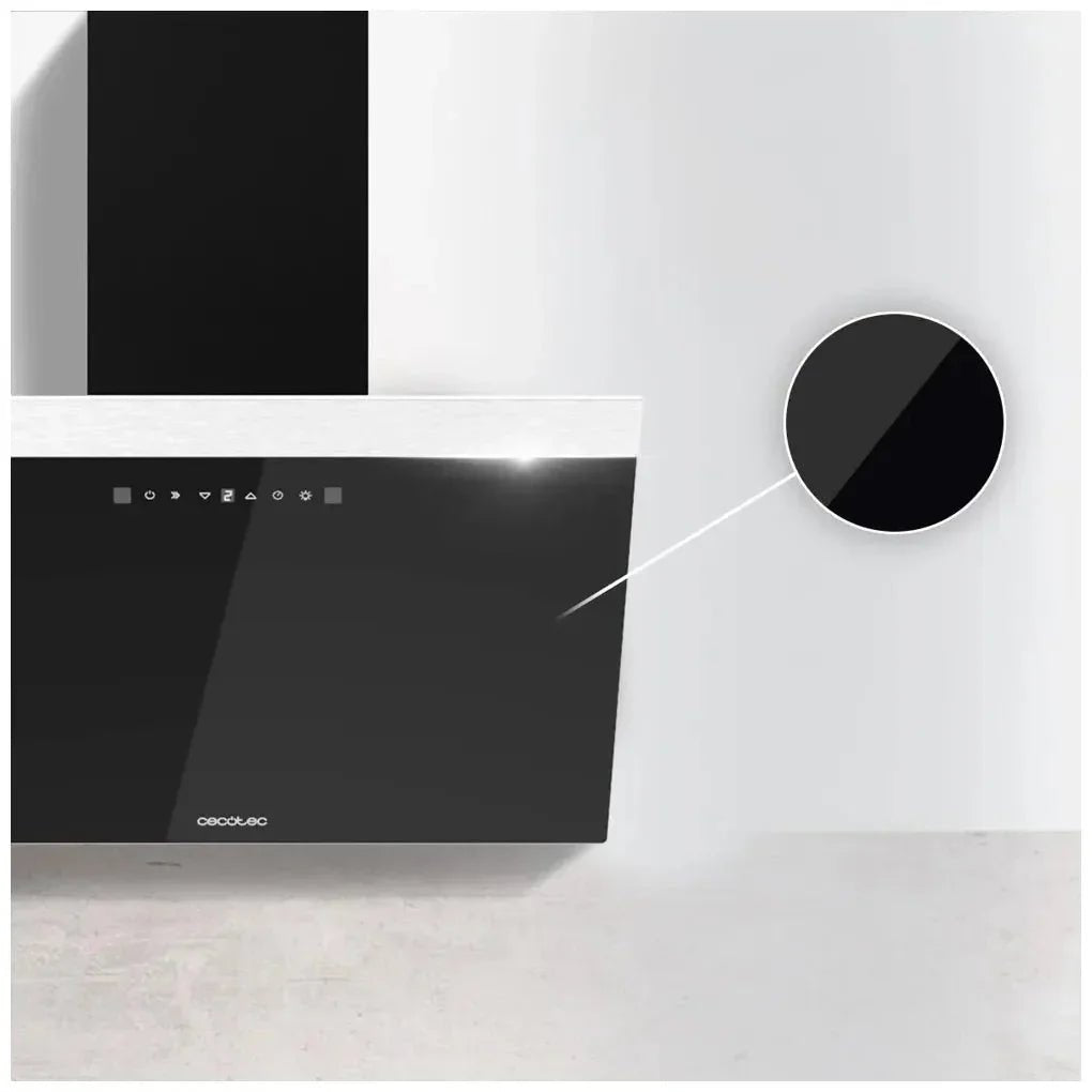 cecotec_02891_campana_extractora_60cm_vidrio_negro__succión_650m3_h__control_táctil_y_led_6