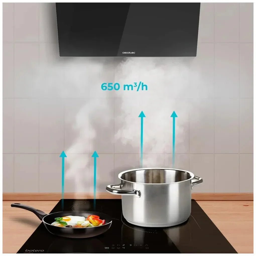 cecotec_02891_campana_extractora_60cm_vidrio_negro__succión_650m3_h__control_táctil_y_led_7