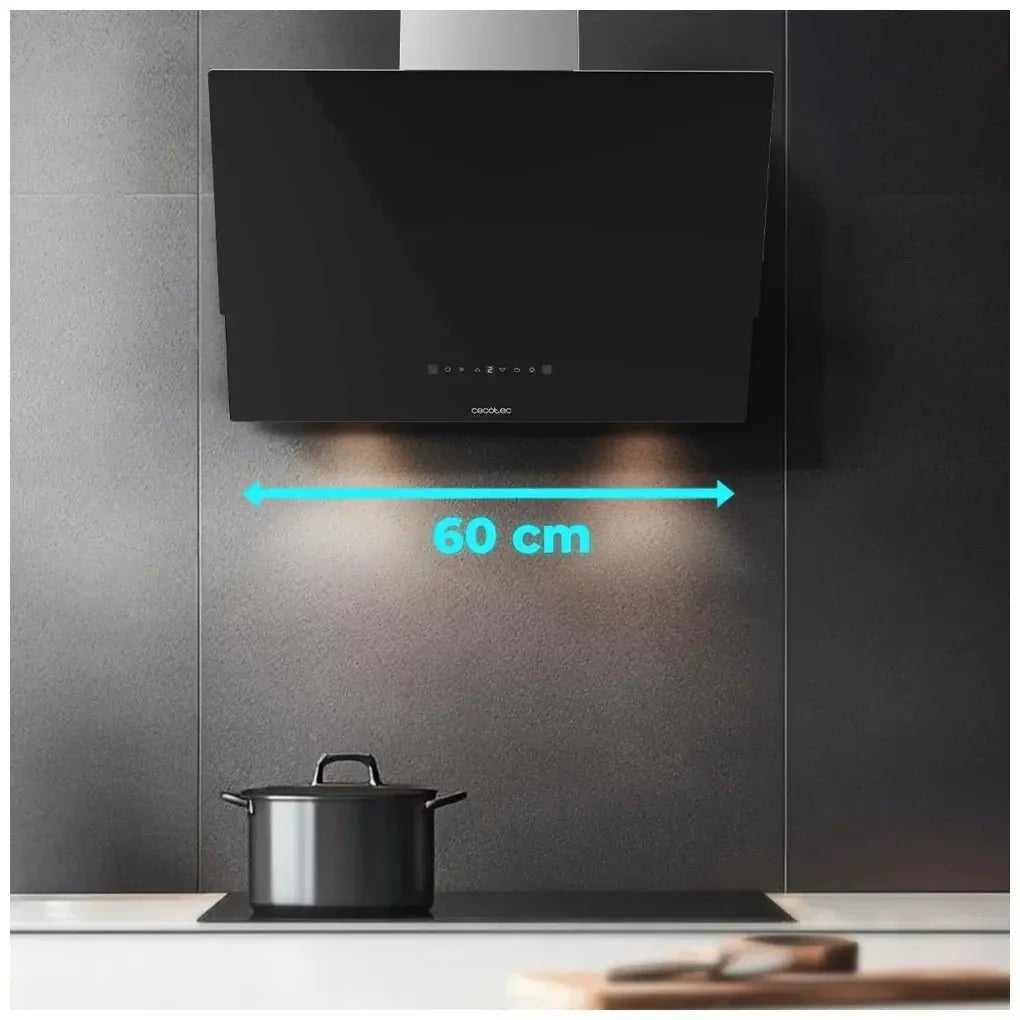 cecotec_02893_campana_extractora_60cm_vidrio_negro__succión_800m3_h__a++__control_táctil_y_gestual_4