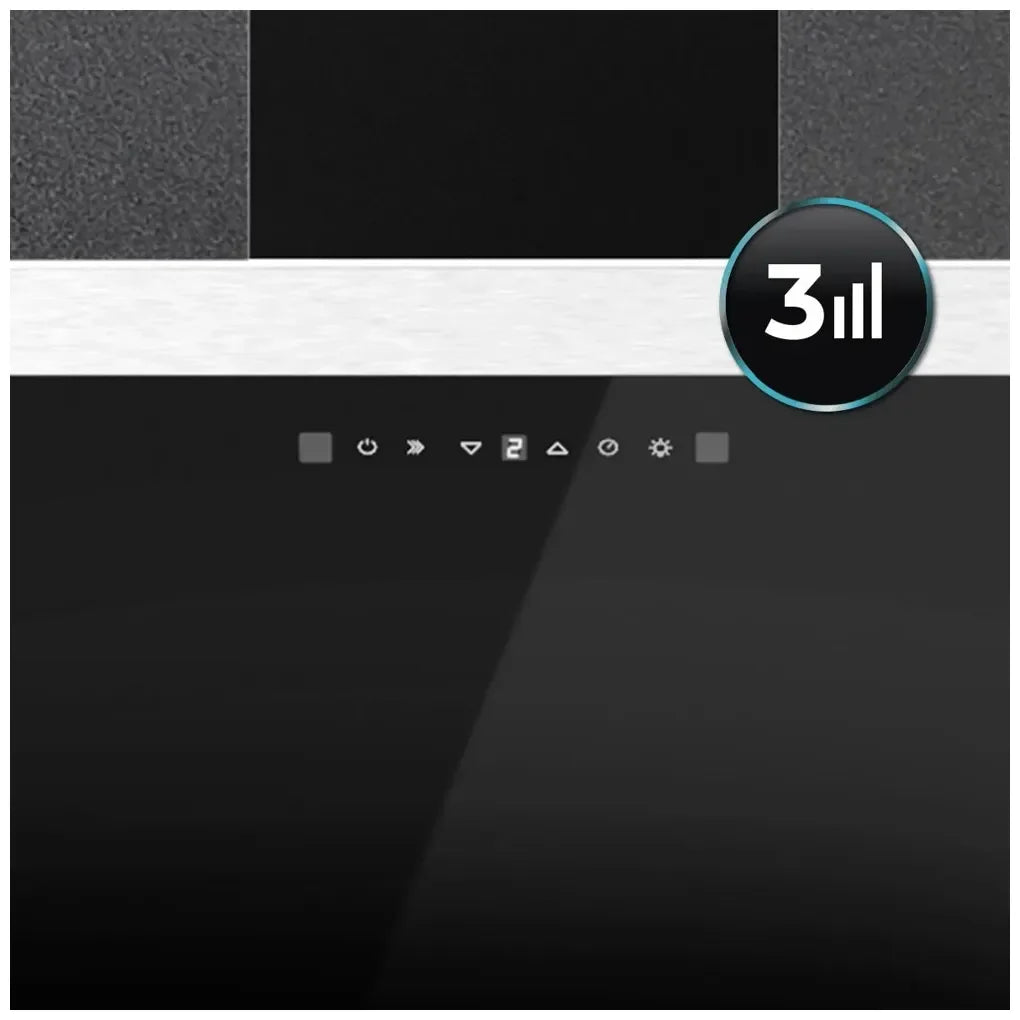 cecotec_02897_campana_extractora_90cm_vidrio_negro__succión_650m3_h__control_táctil_y_led_10