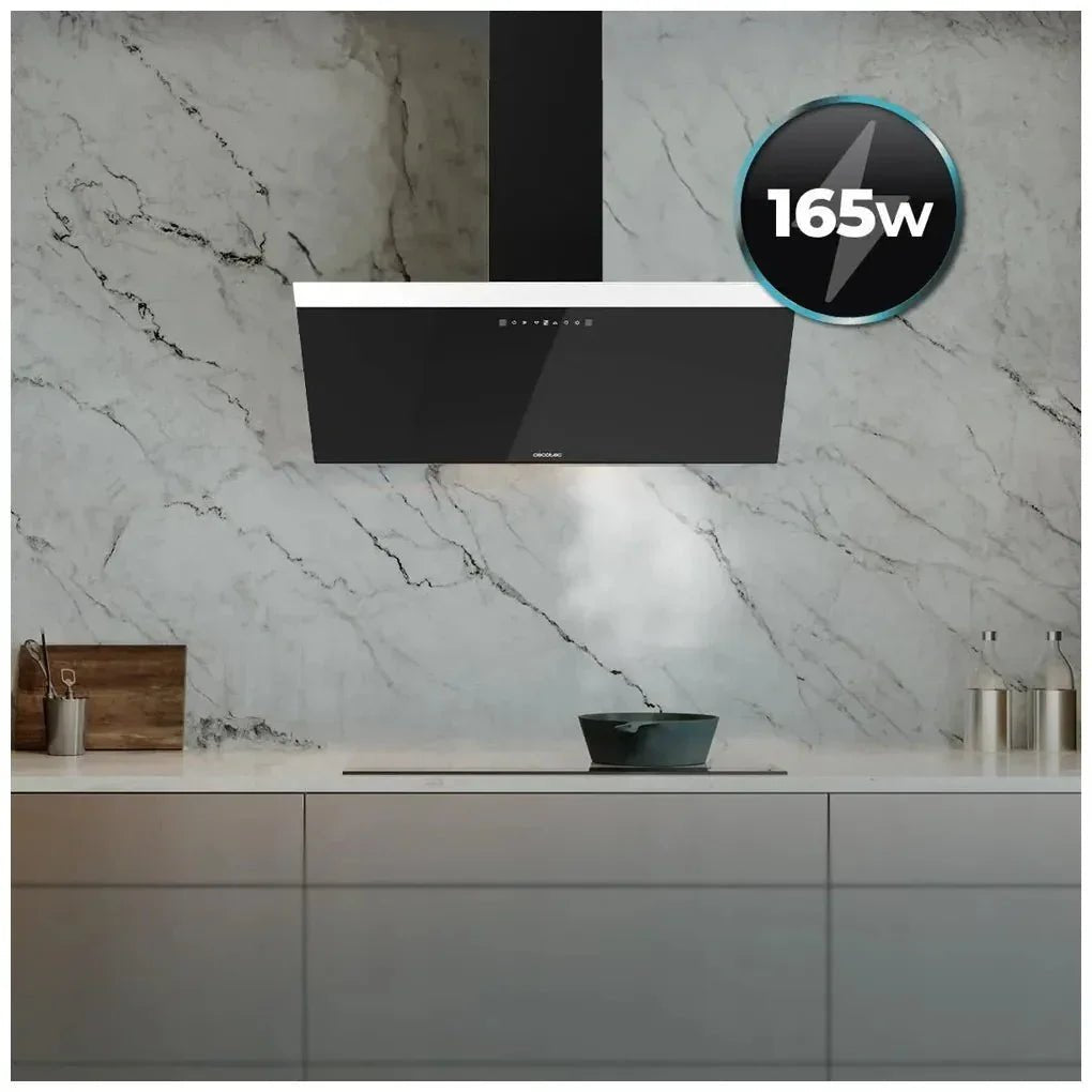cecotec_02897_campana_extractora_90cm_vidrio_negro__succión_650m3_h__control_táctil_y_led_7