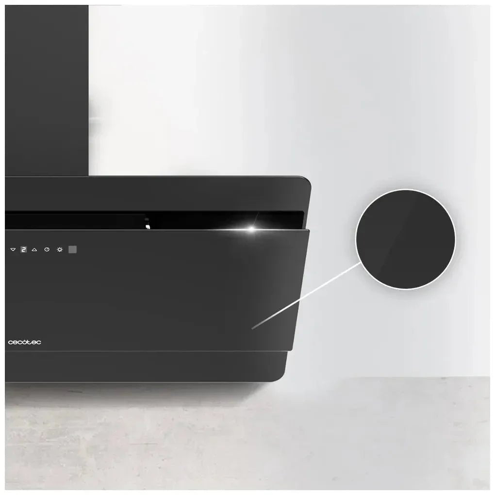 cecotec_02898_campana_extractora_90cm_vidrio_negro__succión_800m3_h__a++__control_táctil_y_gestual_5