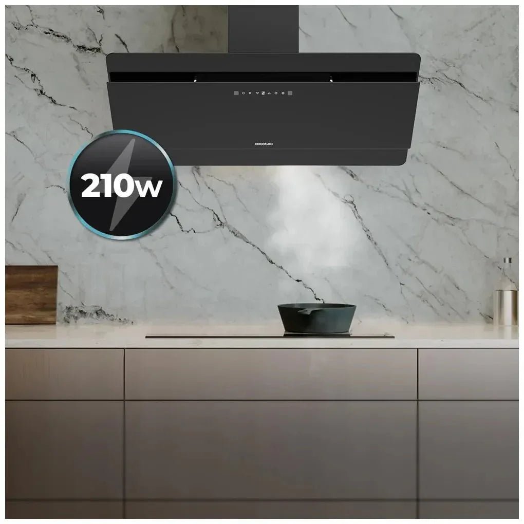 cecotec_02898_campana_extractora_90cm_vidrio_negro__succión_800m3_h__a++__control_táctil_y_gestual_7