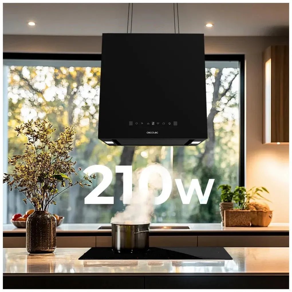 cecotec_02908_campana_extractora_negra_44cm_a++_con_control_táctil_y_succión_800m3_h_7