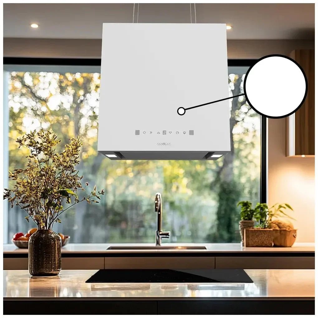 cecotec_02909_campana_extractora_blanca_44cm_a++_con_control_táctil_y_succión_800m3_h_5